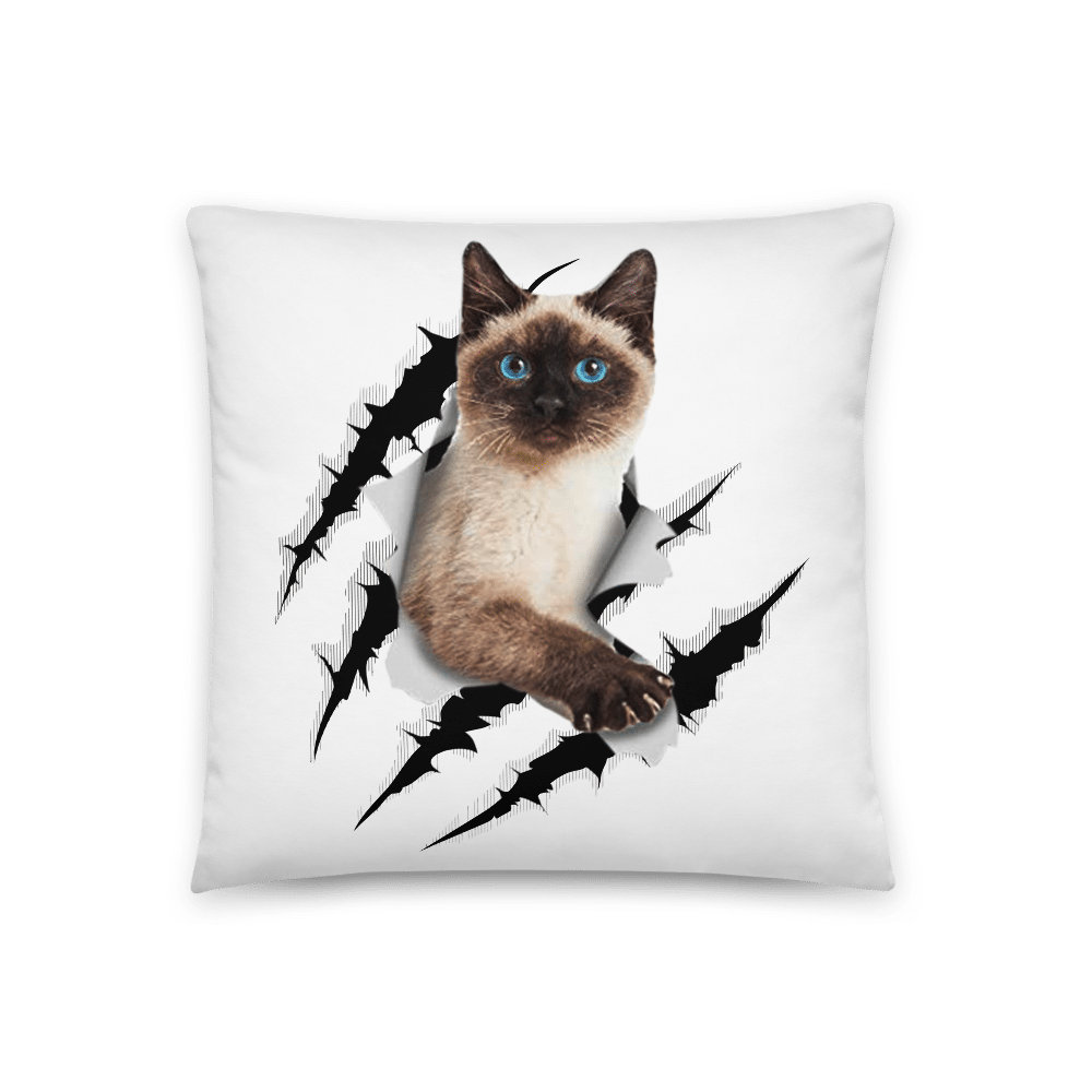 Buy Scratched Siamese Cat Basic Pillow Online Siamese Of Day