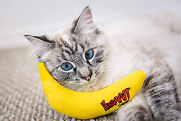 Yeowww! Catnip Toy, Yellow Banana